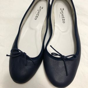 Navy blue Repetto ballet flats